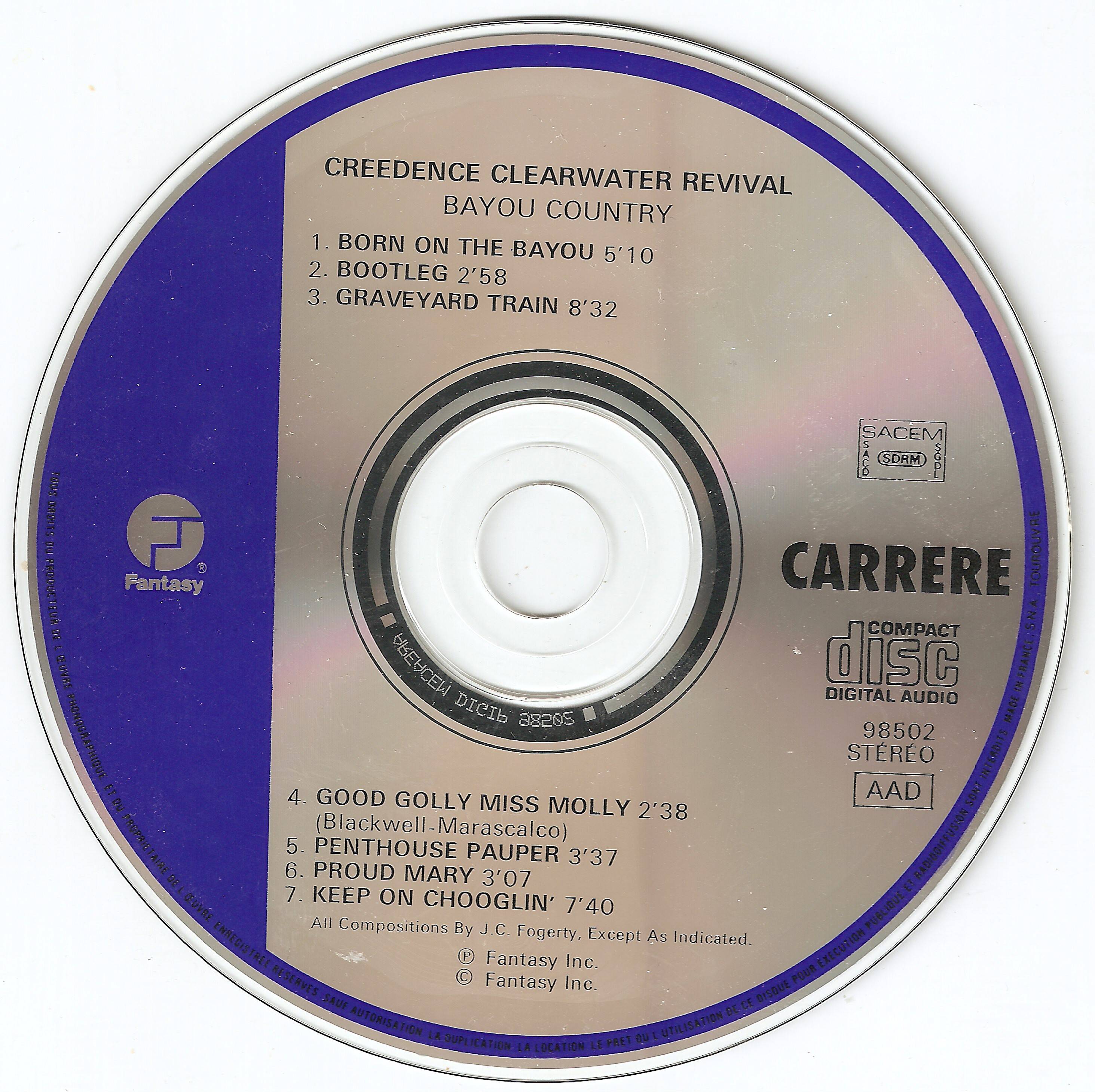 Creedence Clearwater Revival Bayou Country : CD FR